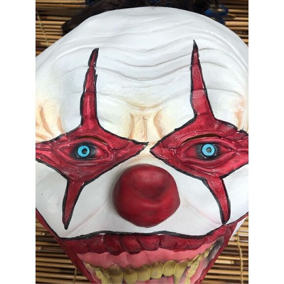 Halloween Mens Womans Snake Tongue Evil Clown Mask Latex - Picture 2 of 6